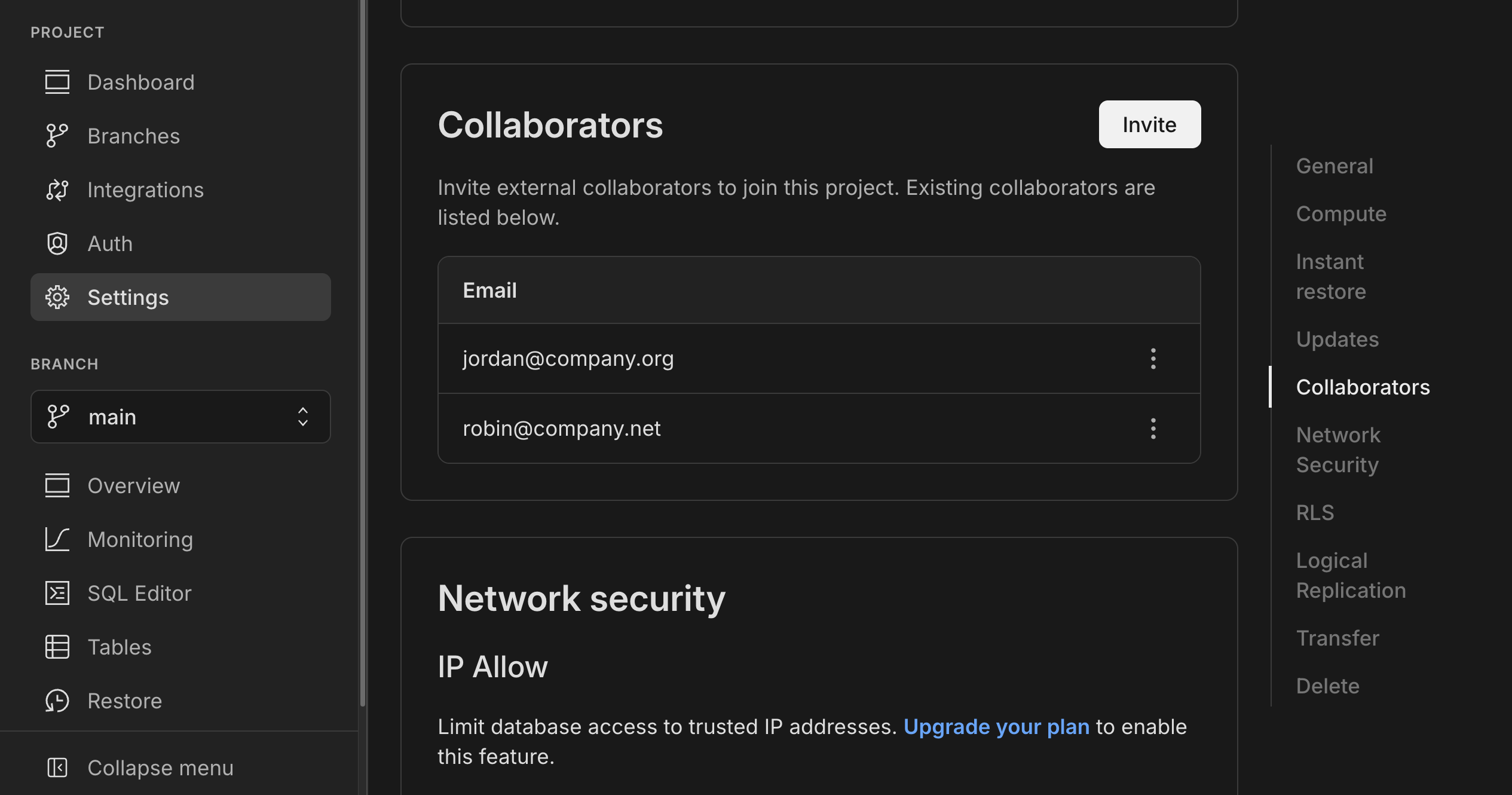 Invite collaborators